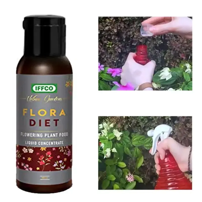 Holiday Sale IFFCO Urban Gardens 200ml Flora Diet - Plant Food Liquid Fertilizer for Flower Boost in Plants
